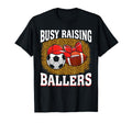 Busy Raising Ballers Soccer Football T-Shirt - Minimalist Print for Adults - T-Shirt, Sweatshirt, Hoodie