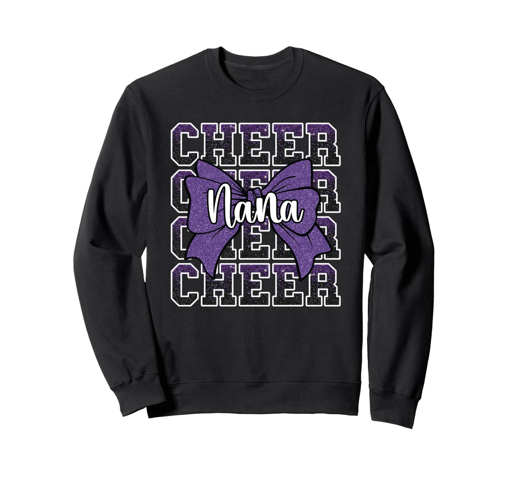 Cheer Nana My Favorite Cheerleader Sweatshirt - Trendy Graphic for Adults - T-Shirt, Sweatshirt, Hoodie