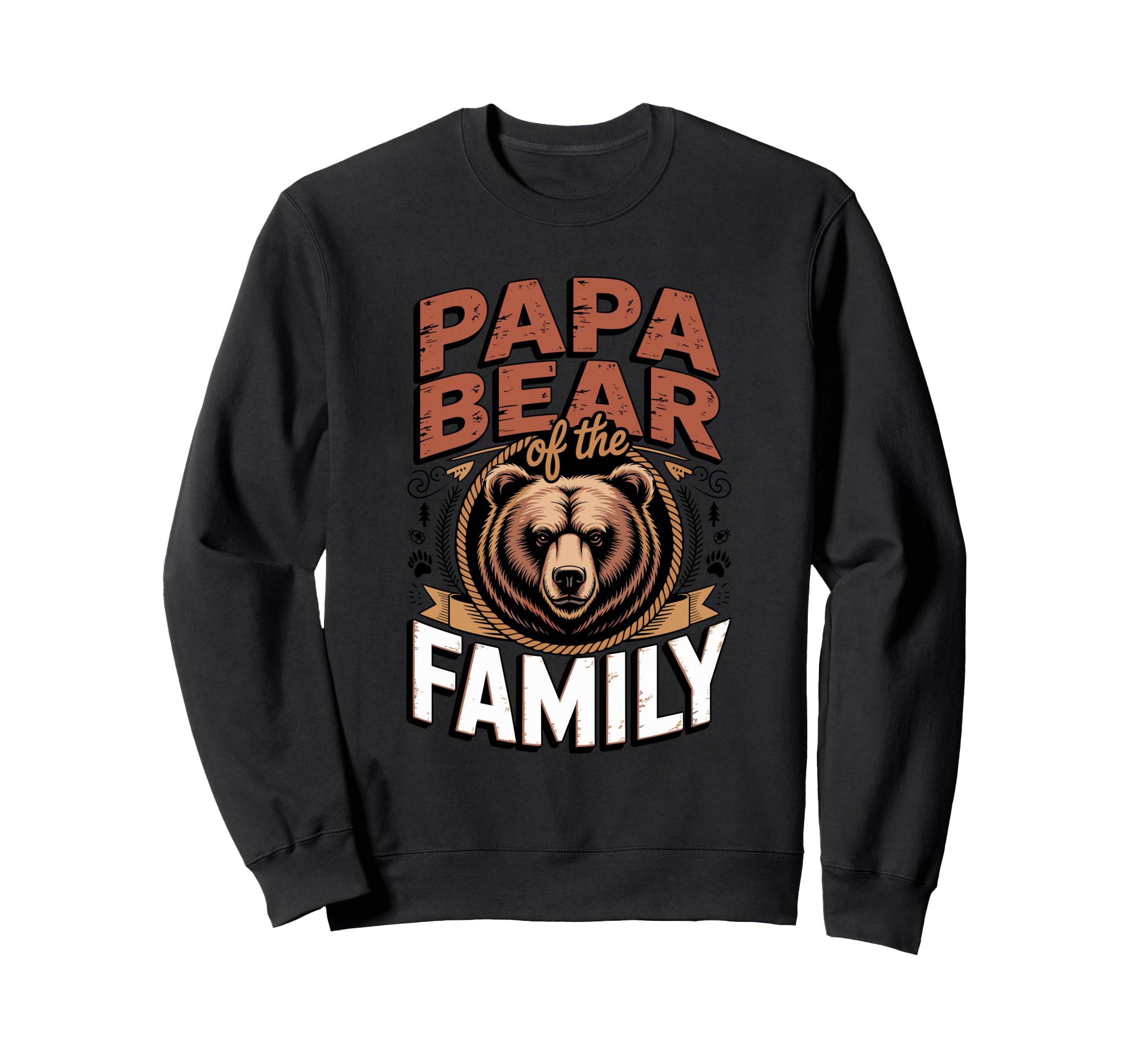 Papa Bear Family Family Protector Sweatshirt - Graphic Print Unisex - T-Shirt, Sweatshirt, Hoodie