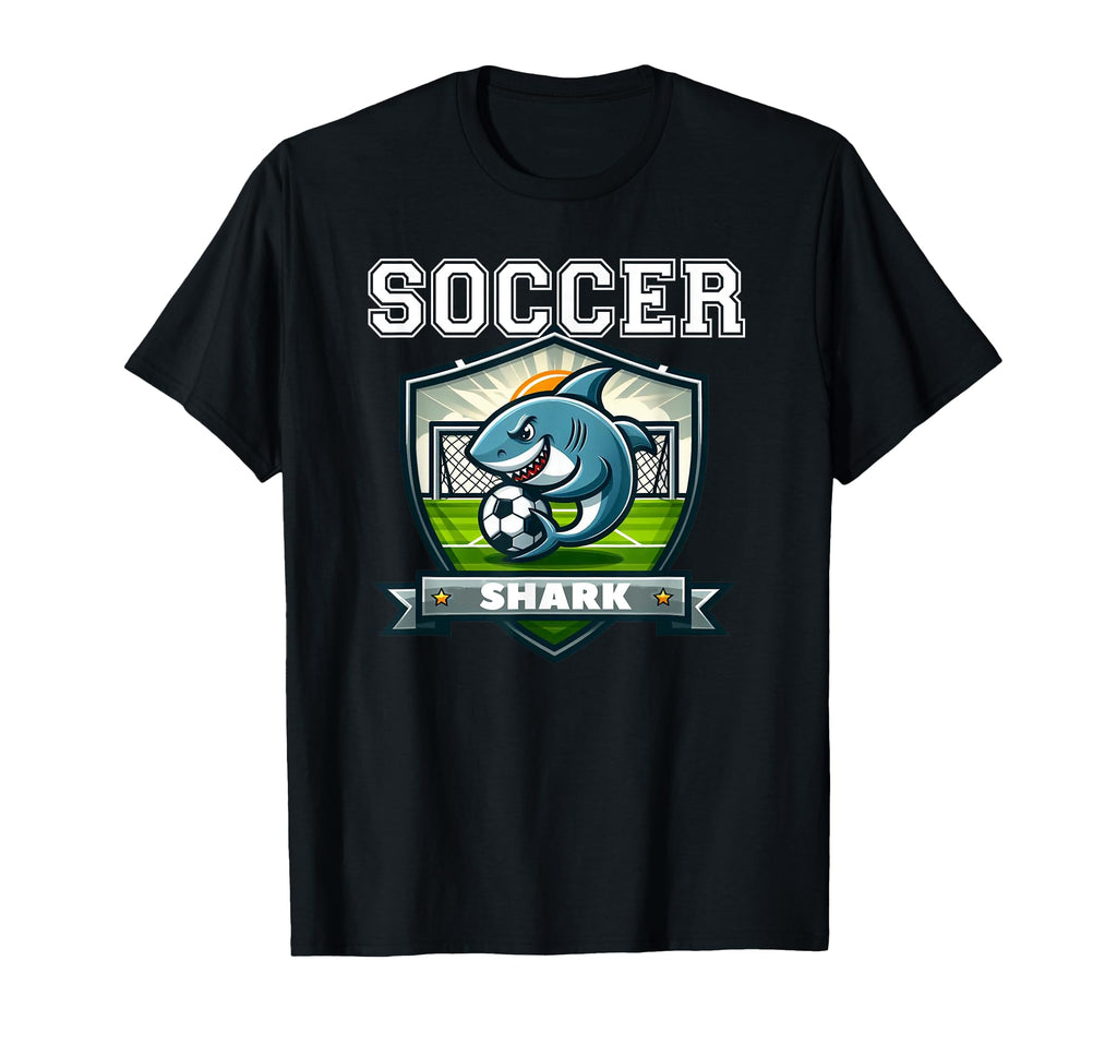 Soccer Shark Player Playing Soccer T-Shirt - Streetwear Style for Adults - T-Shirt, Sweatshirt, Hoodie