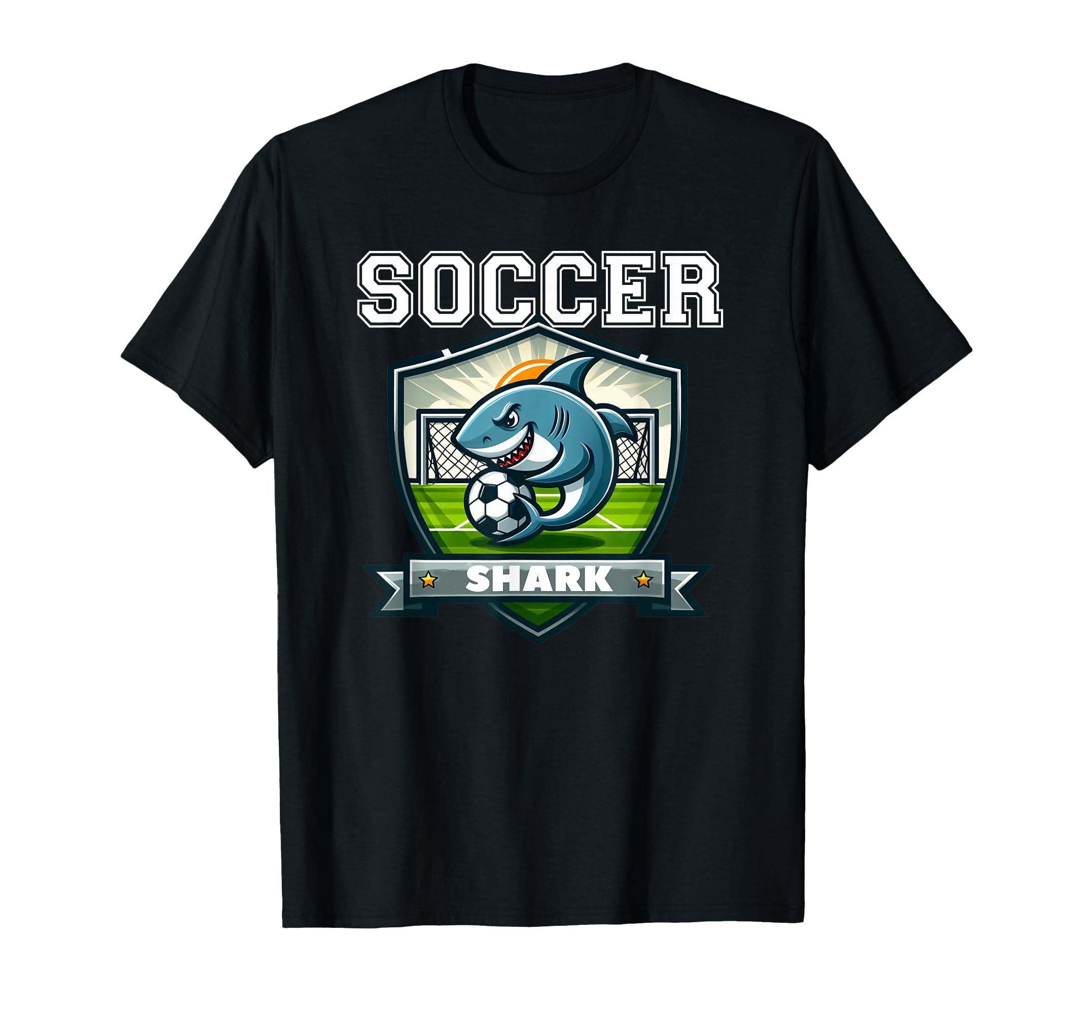 Soccer Shark Player Playing Soccer T-Shirt - Streetwear Style for Adults - T-Shirt, Sweatshirt, Hoodie