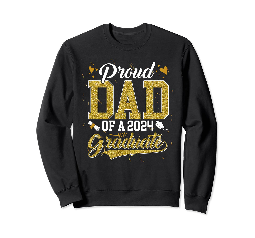 Dad Senior 2024 Proud Dad Class 2024 Sweatshirt - Minimalist Print Unisex - T-Shirt, Sweatshirt, Hoodie