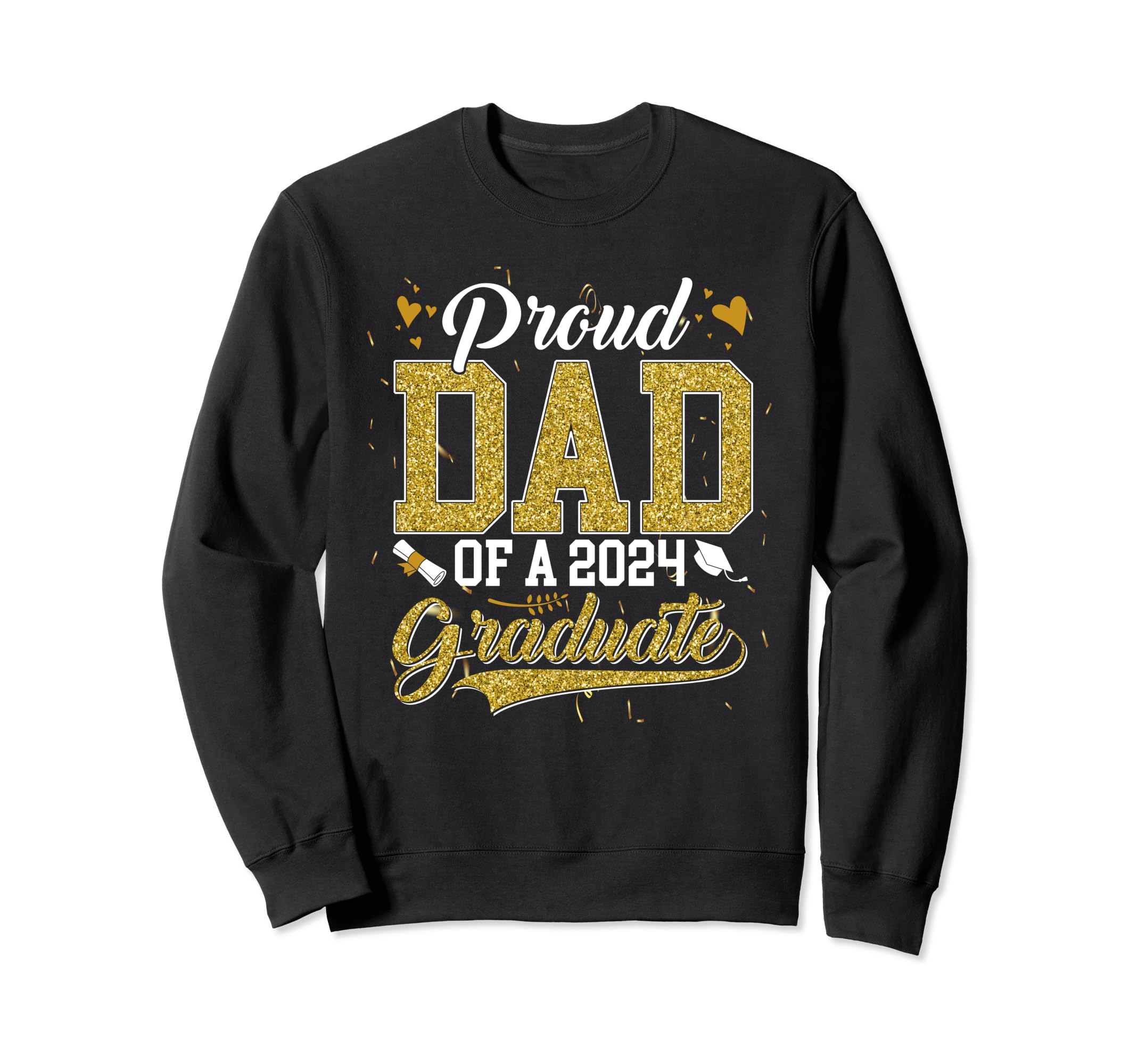 Dad Senior 2024 Proud Dad Class 2024 Sweatshirt - Minimalist Print Unisex - T-Shirt, Sweatshirt, Hoodie