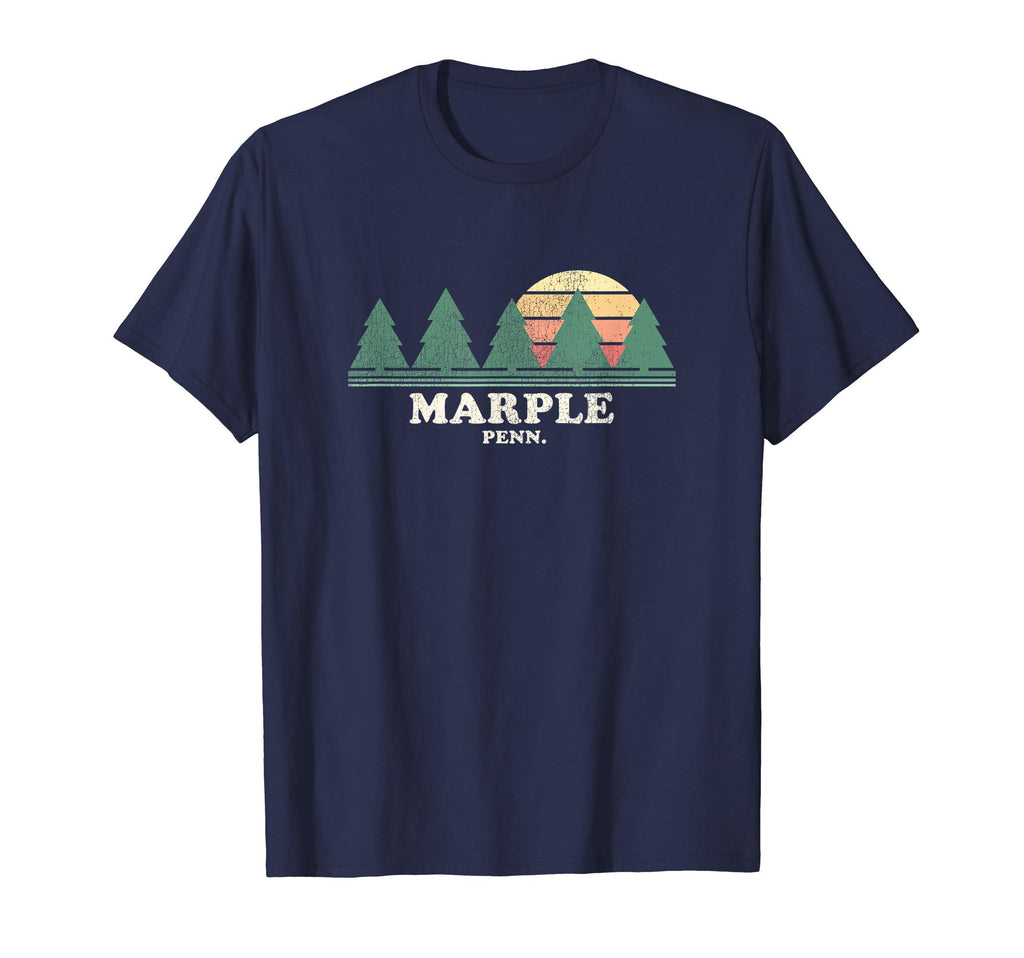 Marple Pa Throwback 70S T-Shirt - Custom Art Print Unisex - T-Shirt, Sweatshirt, Hoodie