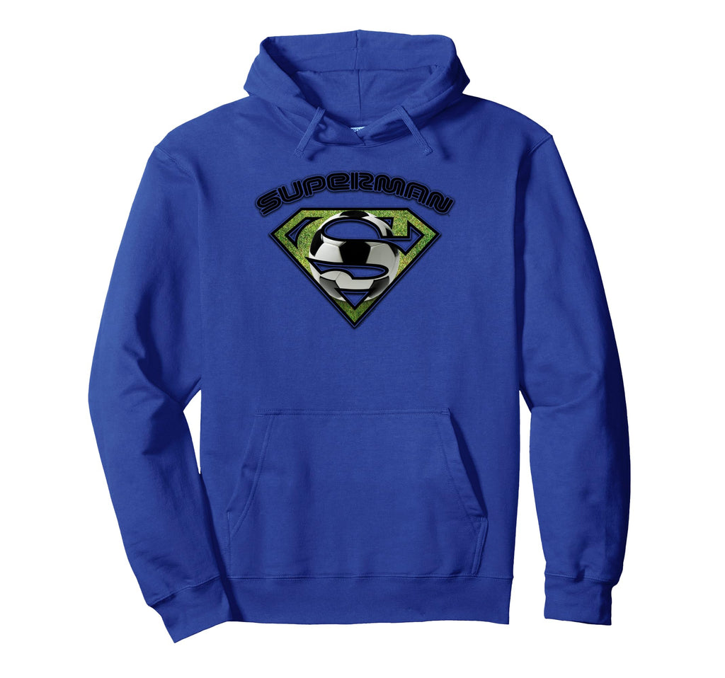 Superman Soccer Shield Hoodie - Graphic Print for Adults - T-Shirt, Sweatshirt, Hoodie