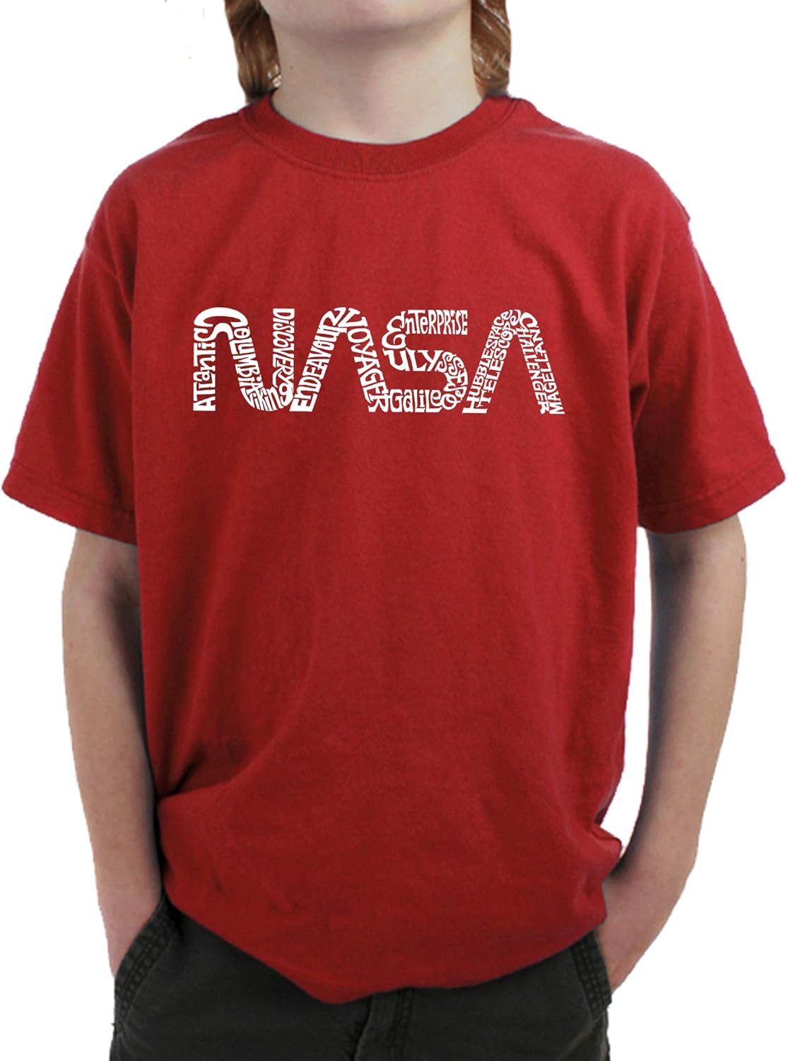 Boy's Word Art Worm NASA - Adult & Kids T-Shirts, Sweatshirts & Hoodies apparel design preview 1