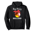 Busy Raising Ballers Funny Baseball Hoodie - Aesthetic Graphic for Adults - T-Shirt, Sweatshirt, Hoodie