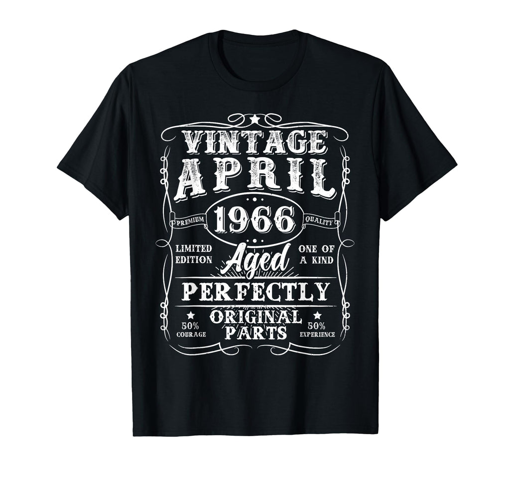 60 Year Old April 1966 60Th Birthday Dad T-Shirt - Unique Graphic Unisex - T-Shirt, Sweatshirt, Hoodie