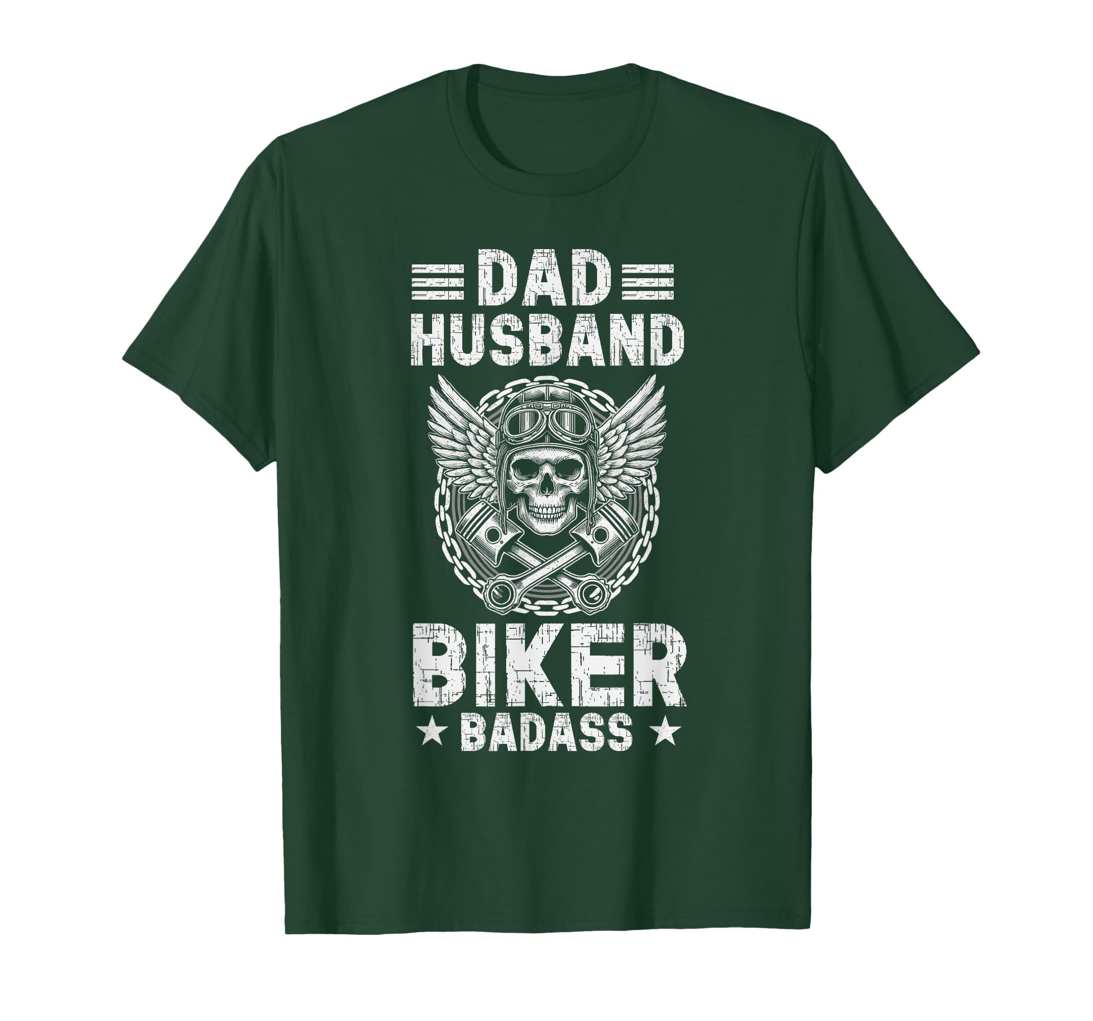 Dad Husband Biker Badass Motorcycling T-Shirt - Graphic Print Unisex - T-Shirt, Sweatshirt, Hoodie