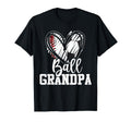 Ball Grandpa Heart Baseball Soccer Ball Hoodie - Novelty Apparel Men Women - T-Shirt, Sweatshirt, Hoodie