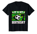 Soccer Birthday Party 7Th Birthday 7 T-Shirt - Aesthetic Graphic Unisex - T-Shirt, Sweatshirt, Hoodie