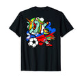 Dabbing Unicorn Slovenia Soccer T-Shirt - Fun Novelty Design Men Women - T-Shirt, Sweatshirt, Hoodie