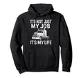 Truck Driver Trucking Trailer Truck Hoodie - Minimalist Print for Adults - T-Shirt, Sweatshirt, Hoodie