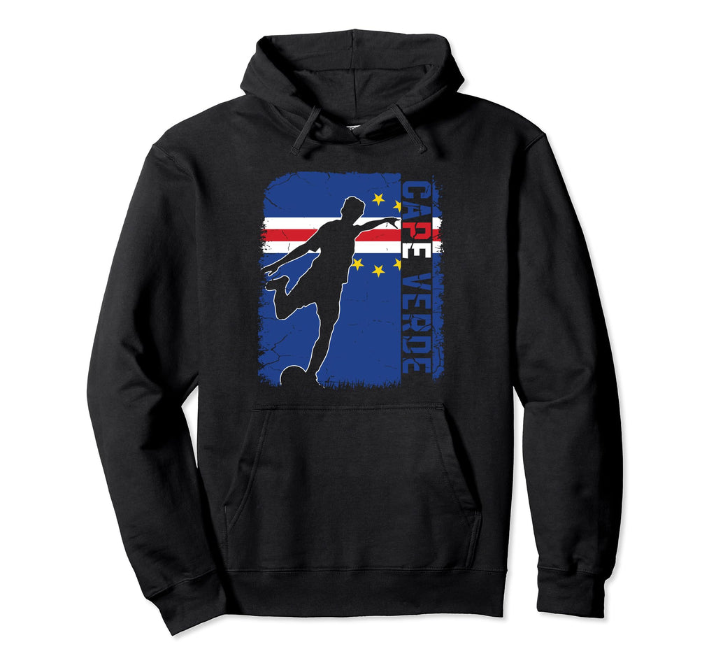 Cape Verde Soccer Team Cape Verde Flag Hoodie - Trendy Graphic Unisex - T-Shirt, Sweatshirt, Hoodie