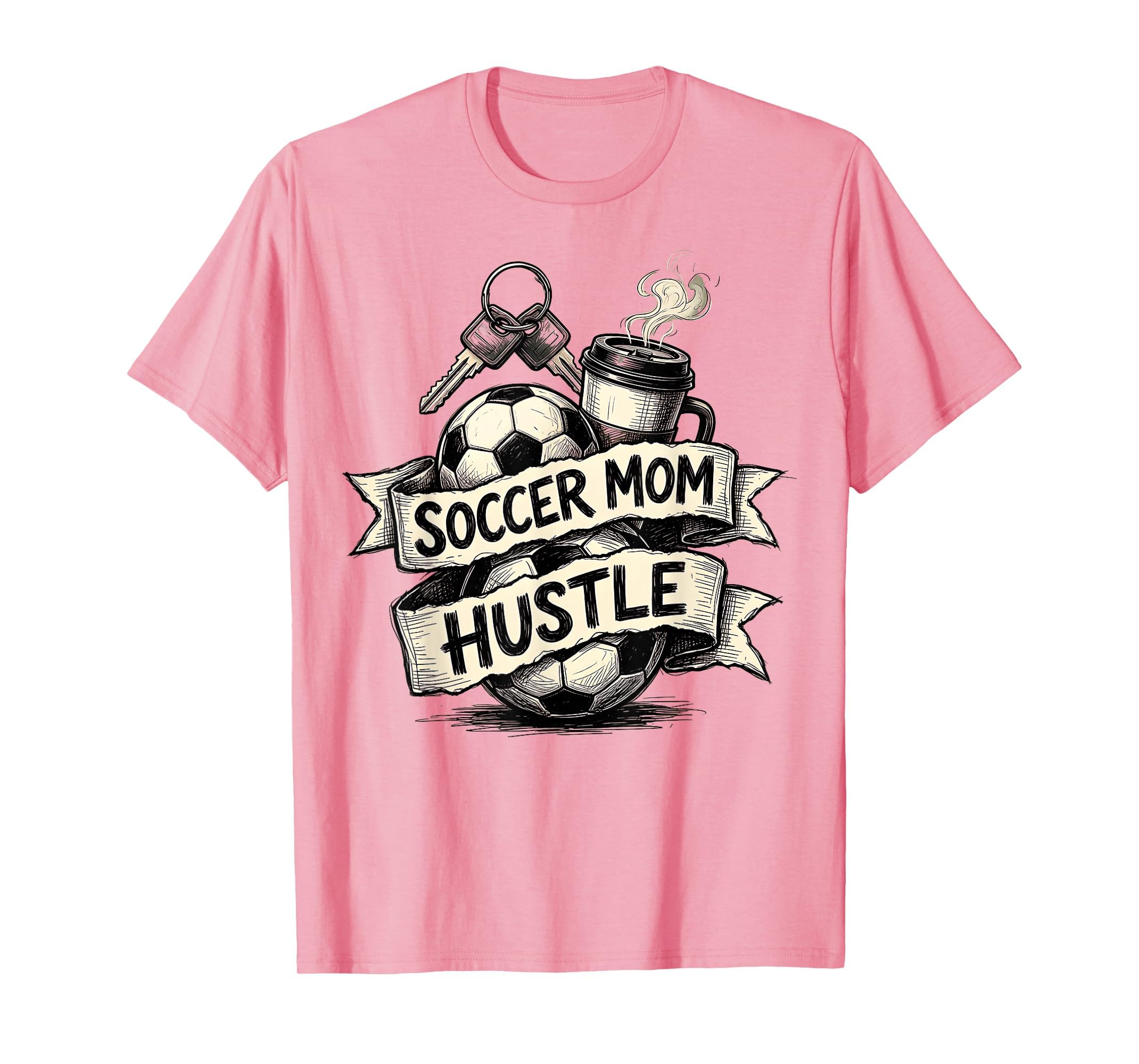 Soccer Mom Hustle T-Shirt - Aesthetic Graphic for Adults - T-Shirt, Sweatshirt, Hoodie