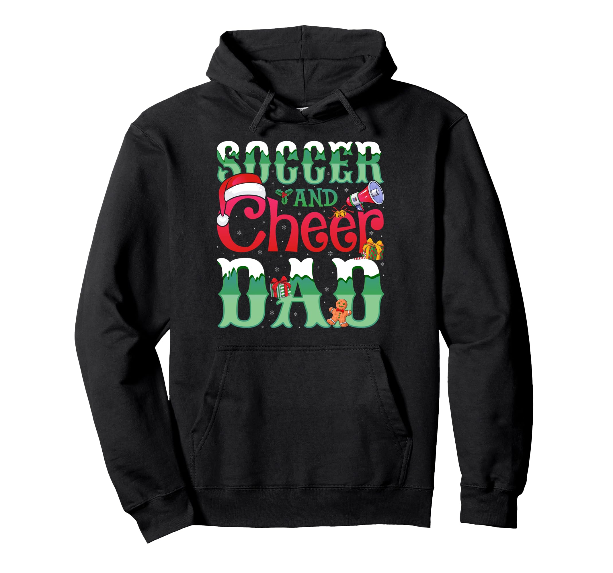 Soccer And Cheer Dad Cheerleader Hoodie - Aesthetic Graphic Unisex - T-Shirt, Sweatshirt, Hoodie