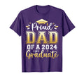 Proud Dad 2024 Graduate Senior T-Shirt - Unique Graphic Men Women - T-Shirt, Sweatshirt, Hoodie