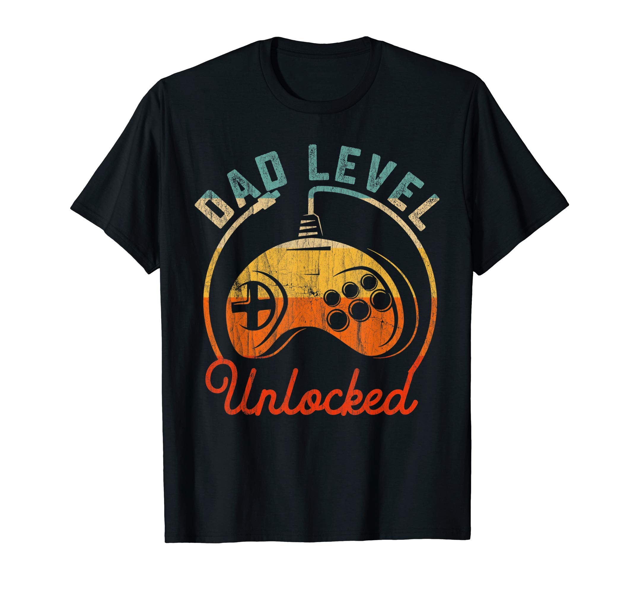 Dad Level Unlocked Video Gamer Gaming T-Shirt - Fun Novelty Design Unisex - T-Shirt, Sweatshirt, Hoodie