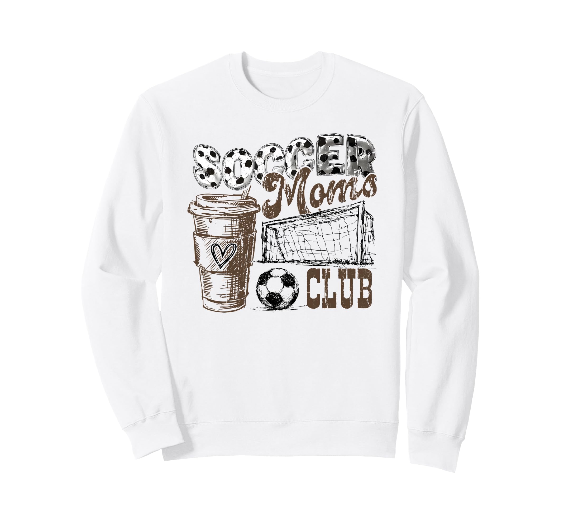 Soccer Moms Club Livin That Sweatshirt - Casual Everyday Wear for Adults - T-Shirt, Sweatshirt, Hoodie