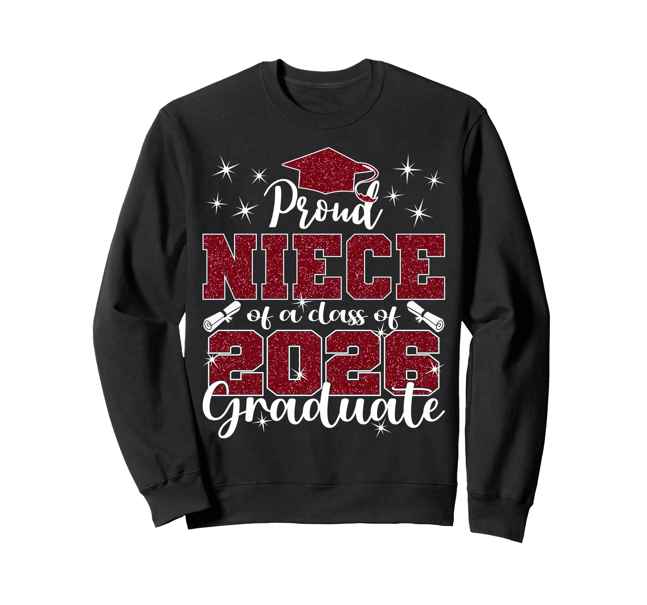 Super Proud Niece 2026 Graduate Sweatshirt - Minimalist Print for Adults - T-Shirt, Sweatshirt, Hoodie