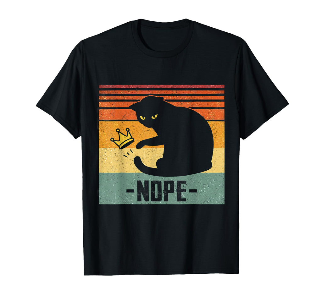 No Kings America Black Cat Funny Cat T-Shirt - Trendy Graphic Unisex - T-Shirt, Sweatshirt, Hoodie