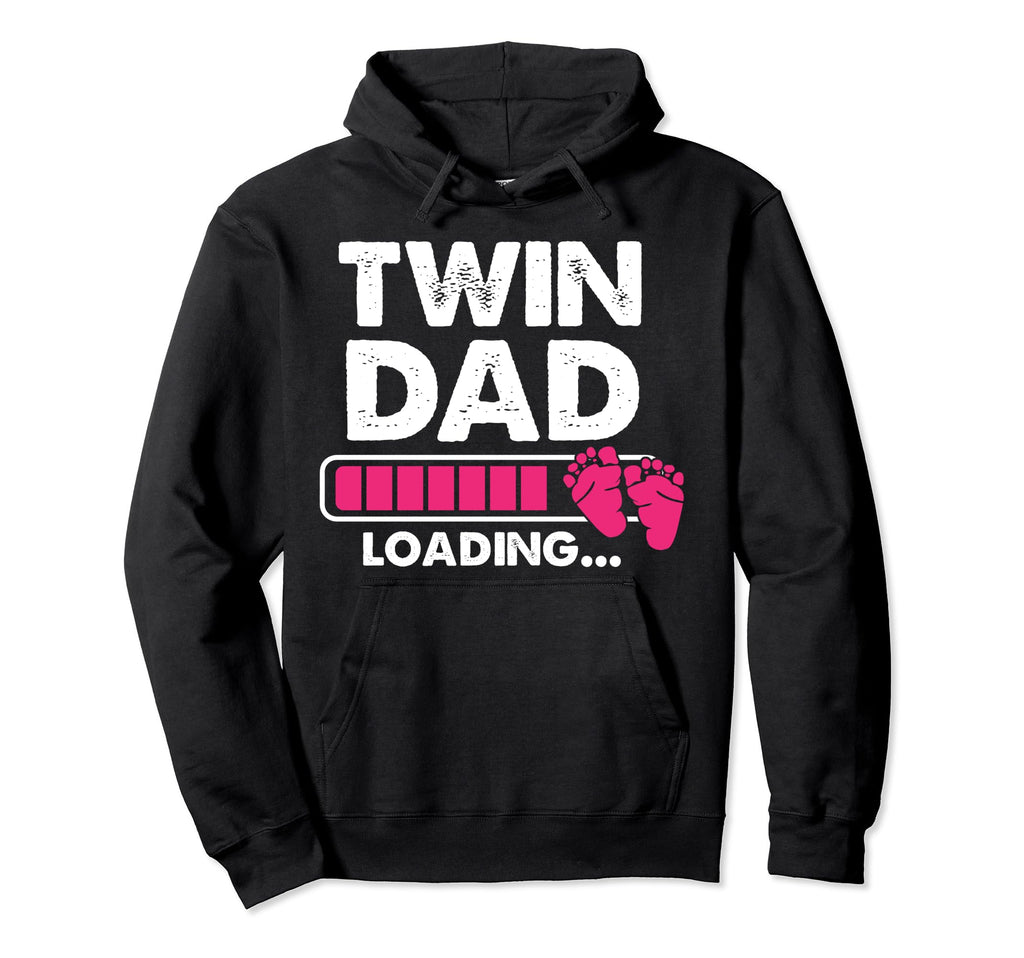 Twin Dad Pregnancy Reveal Announcement Hoodie - Minimalist Print Unisex - T-Shirt, Sweatshirt, Hoodie