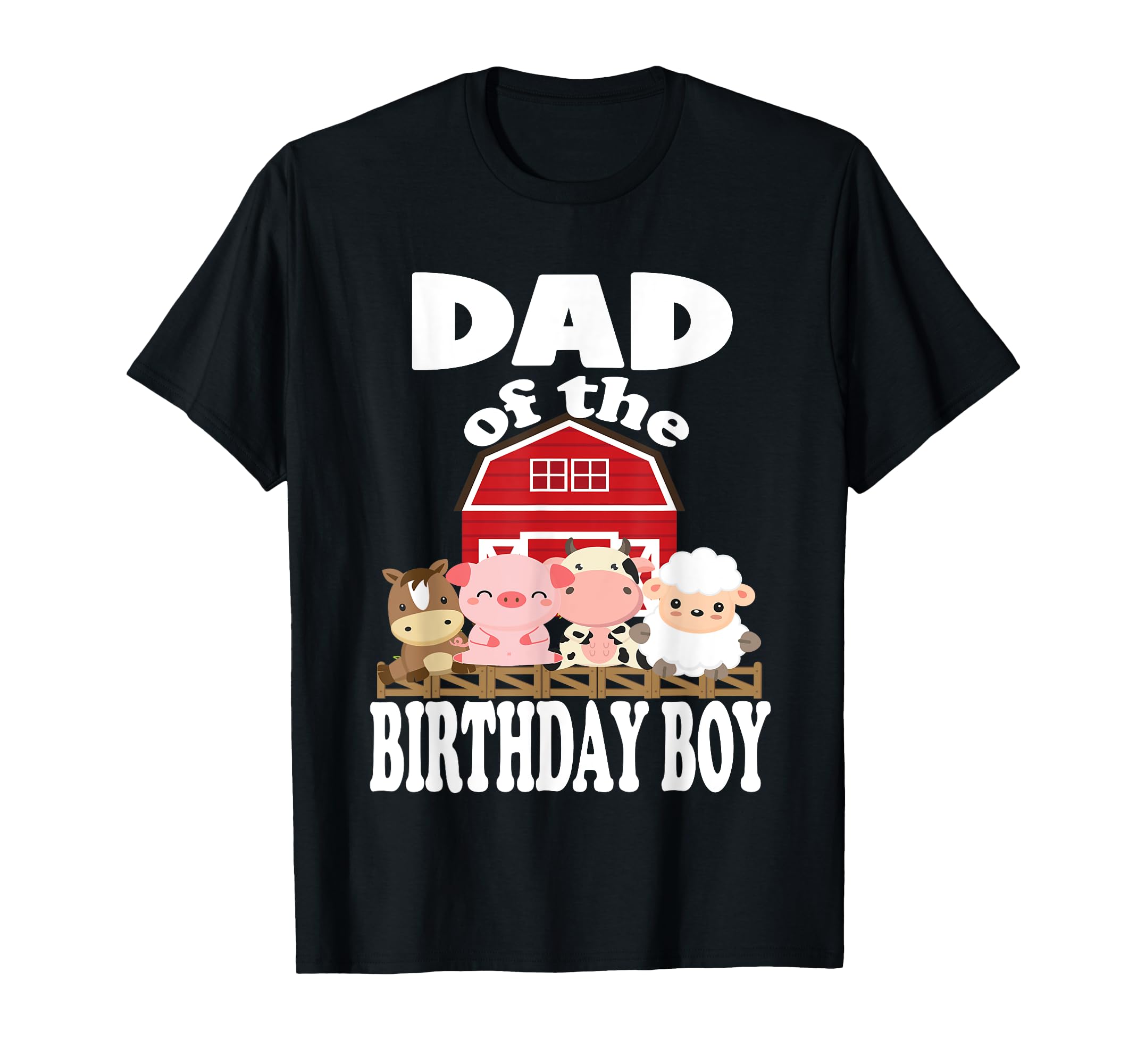 Dad Birthday Farming Animals B T-Shirt - Casual Everyday Wear Men Women - T-Shirt, Sweatshirt, Hoodie