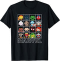 Kawaii Chibi Iconic Characters Grid Panels - Adult & Kids T-Shirts, Sweatshirts & Hoodies apparel design preview 1