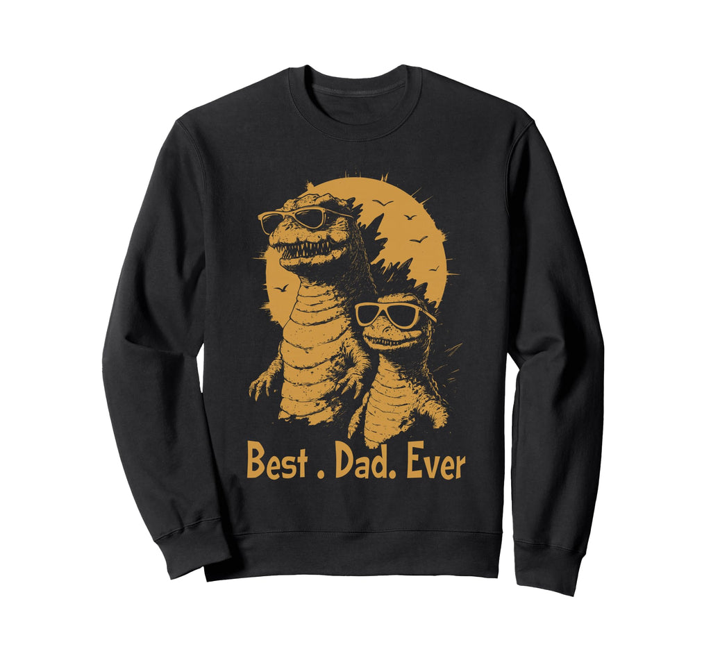 Best Dad Ever Dinosaur Funny Sweatshirt - Fun Novelty Design for Adults - T-Shirt, Sweatshirt, Hoodie