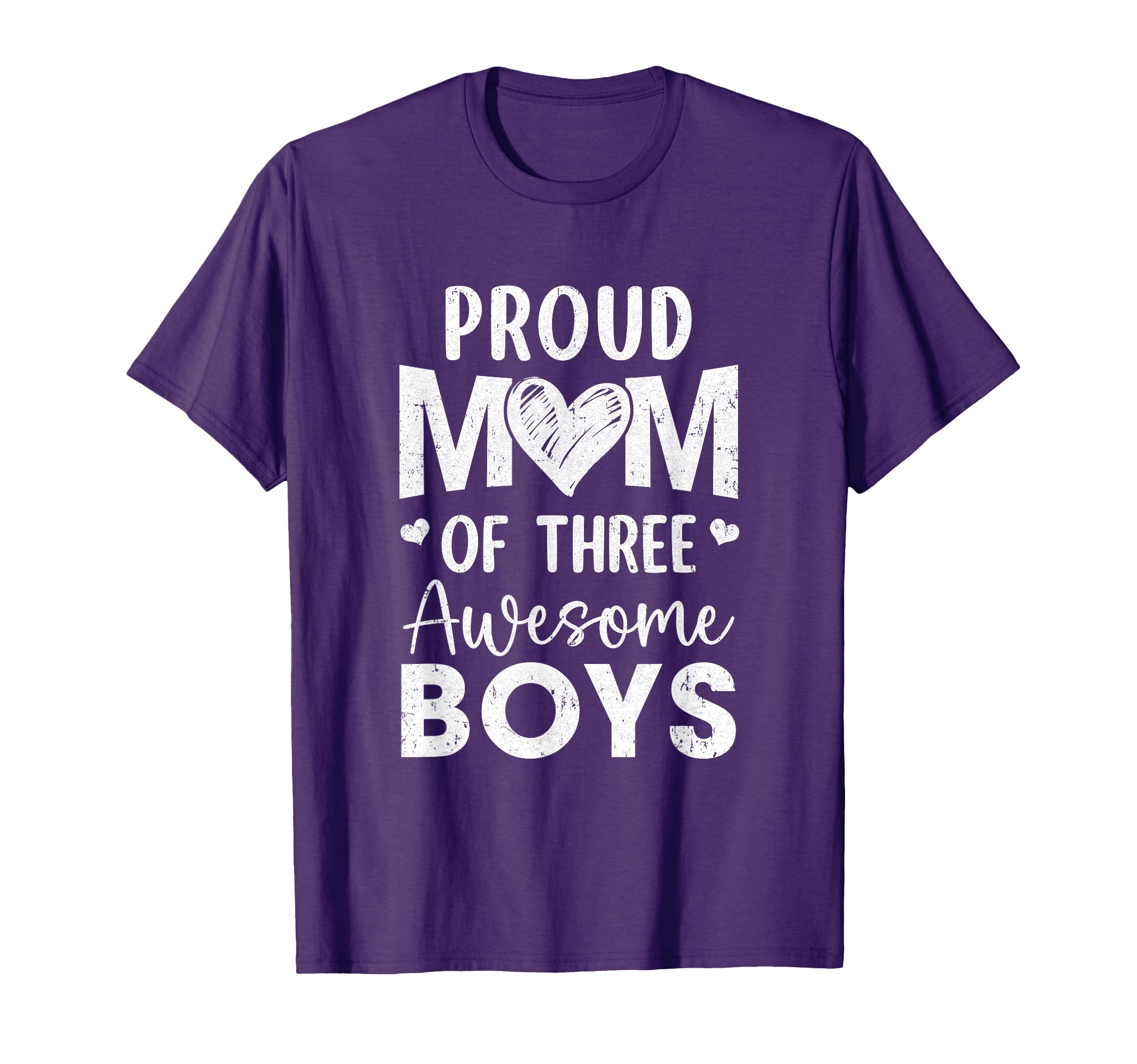 Proud Mom 3 Awesome Three Sons Mothers T-Shirt - Fun Novelty Design Unisex - T-Shirt, Sweatshirt, Hoodie
