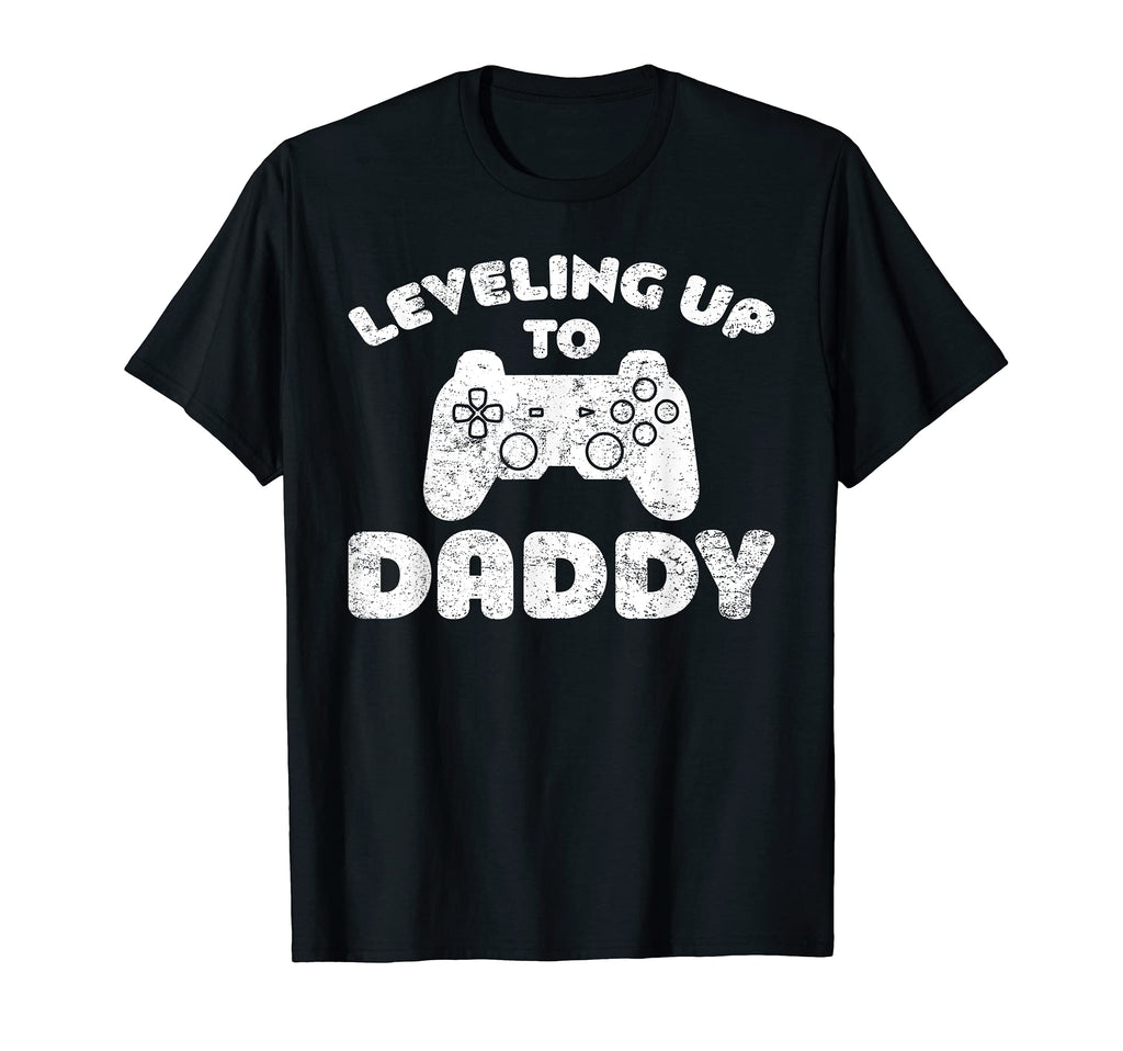 Promoted To Dad Gamer Leveling Up T-Shirt - Aesthetic Graphic for Adults - T-Shirt, Sweatshirt, Hoodie