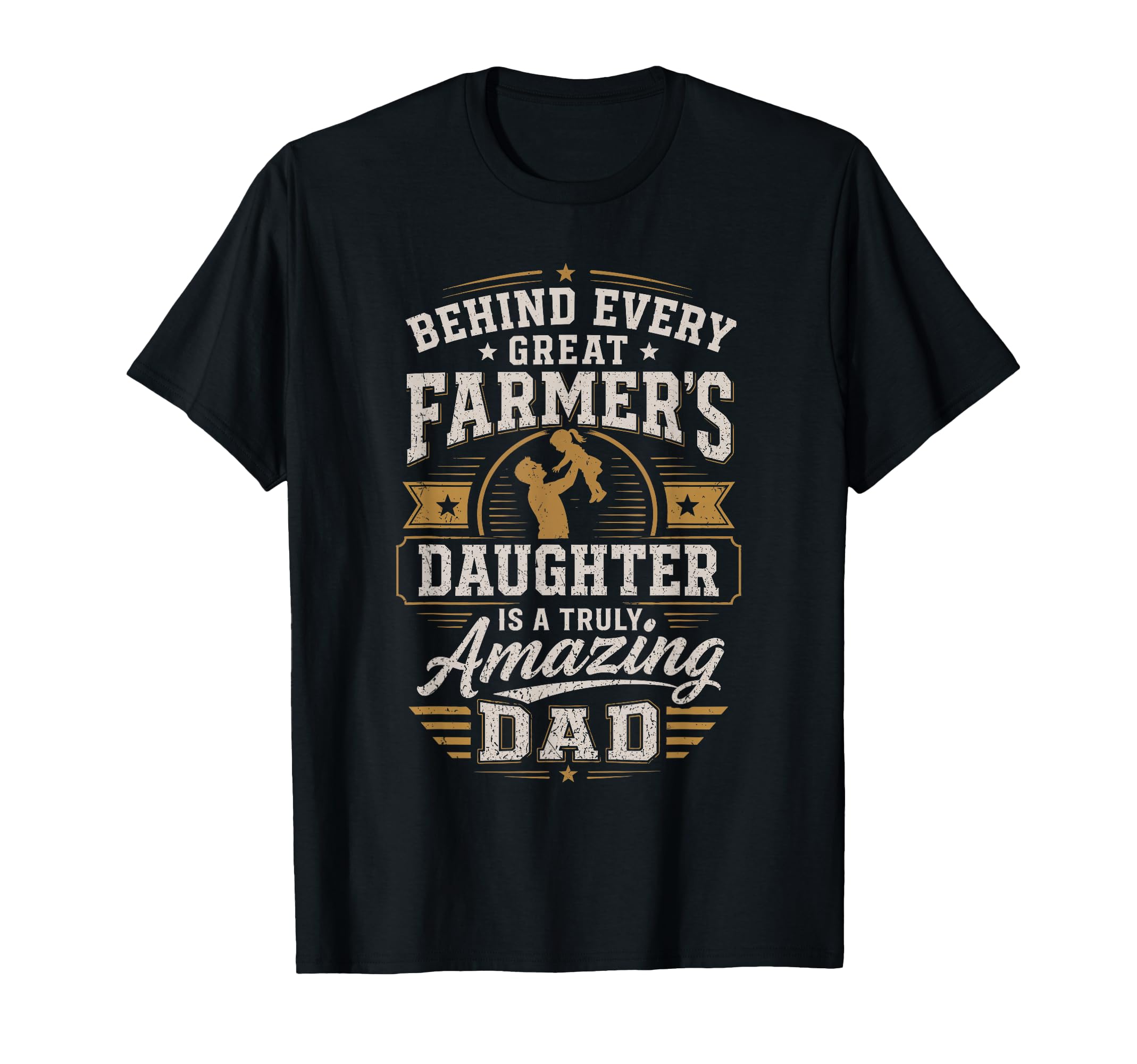 Farmer Daughter Amazing Dad Farming Farmer T-Shirt - Unique Graphic Unisex - T-Shirt, Sweatshirt, Hoodie