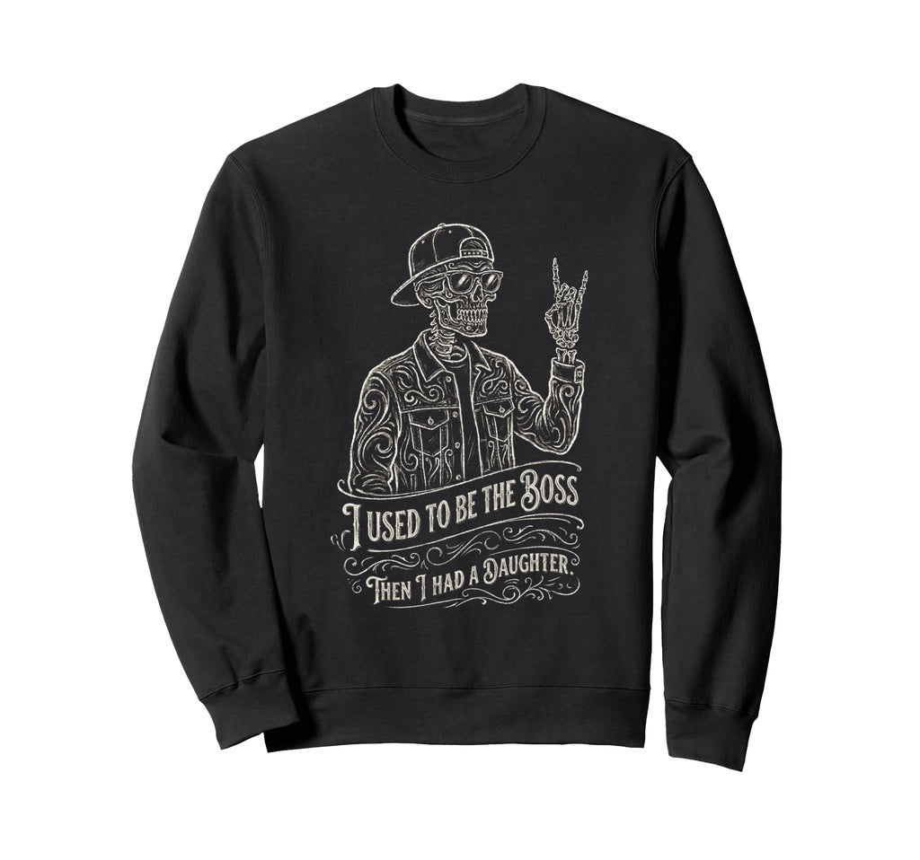 Skeleton Dad Daughter Matching Funny Sweatshirt - Unique Graphic Men Women - T-Shirt, Sweatshirt, Hoodie