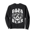 Papa Bear Sunglasses Headphones Sweatshirt - Graphic Print Men Women - T-Shirt, Sweatshirt, Hoodie