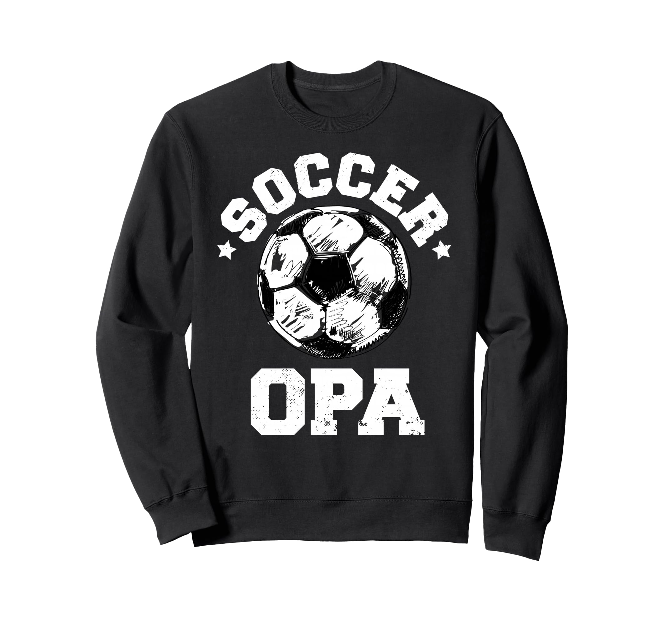 Soccer Opa Soccer Ball Distressed Sweatshirt - Novelty Apparel Men Women - T-Shirt, Sweatshirt, Hoodie
