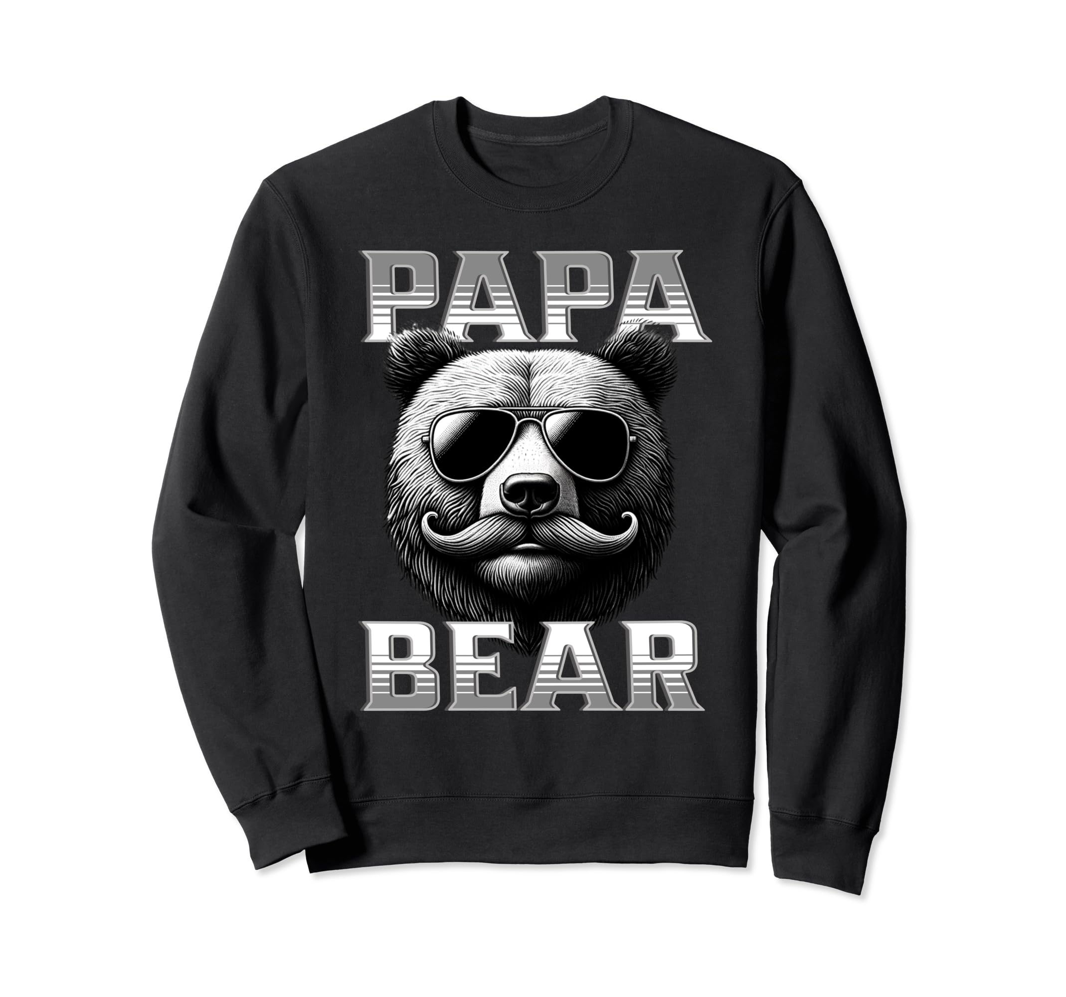 Papa Bear Fathers Day Father Fathers Sweatshirt - Trendy Graphic Men Women - T-Shirt, Sweatshirt, Hoodie