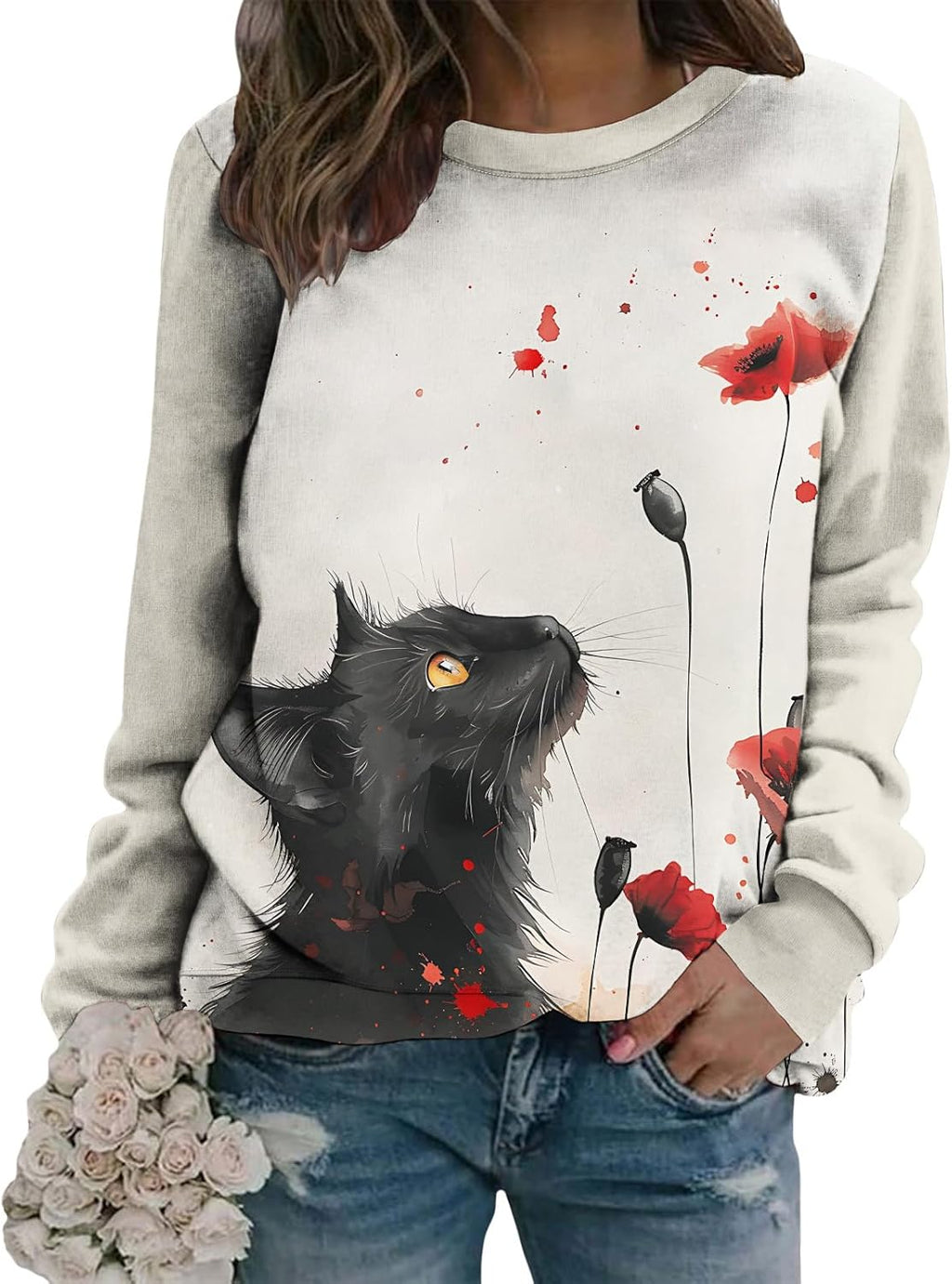 Womens Pink With Colorful Elephant Floral Print - Adult & Kids T-Shirts, Sweatshirts & Hoodies apparel design preview 1