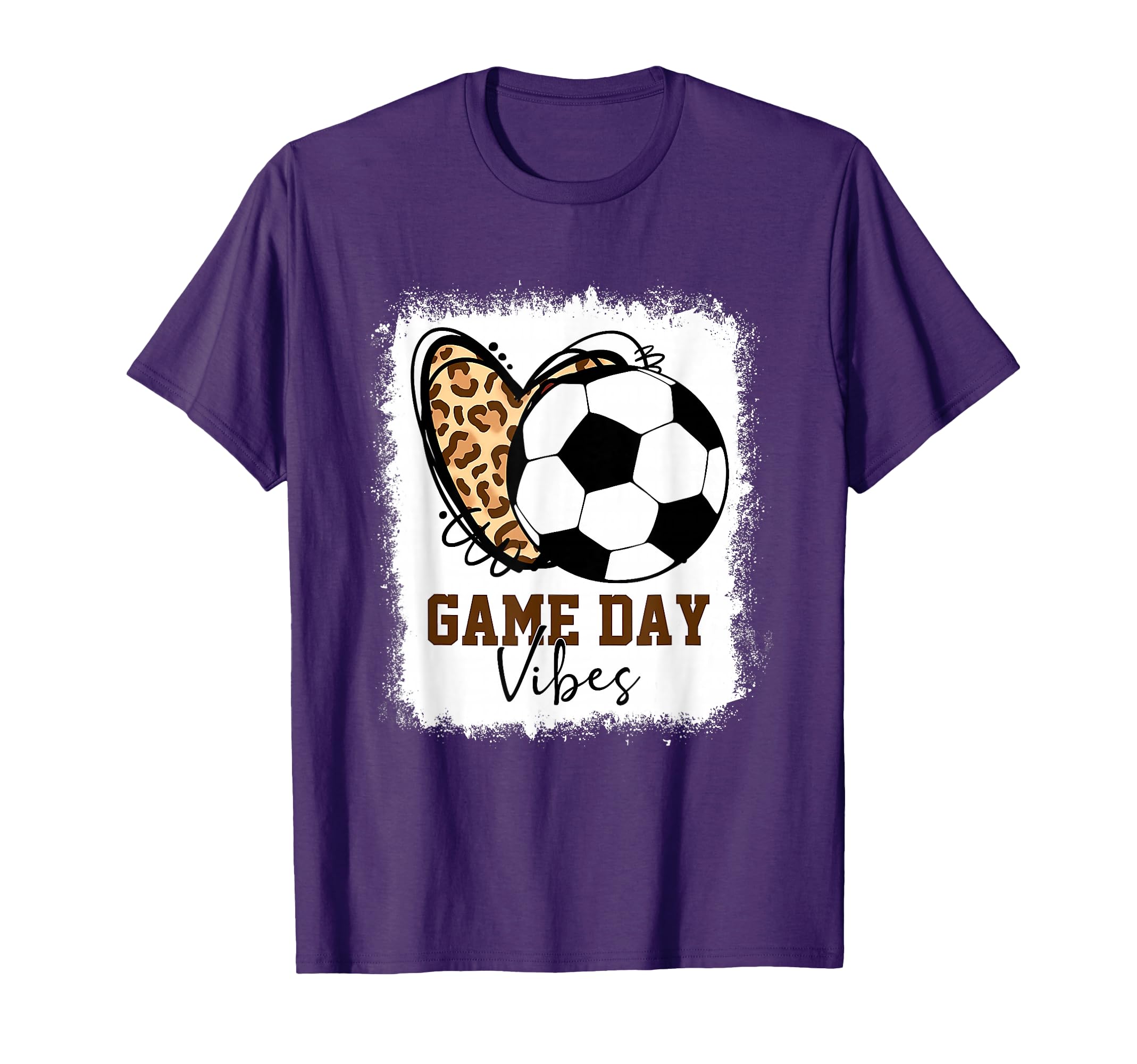 Bleached Soccer Game Day Vibes T-Shirt - Casual Everyday Wear for Adults - T-Shirt, Sweatshirt, Hoodie