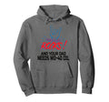 My Dad Rocks Daddy Pa Fathers Day Hoodie - Fun Novelty Design for Adults - T-Shirt, Sweatshirt, Hoodie