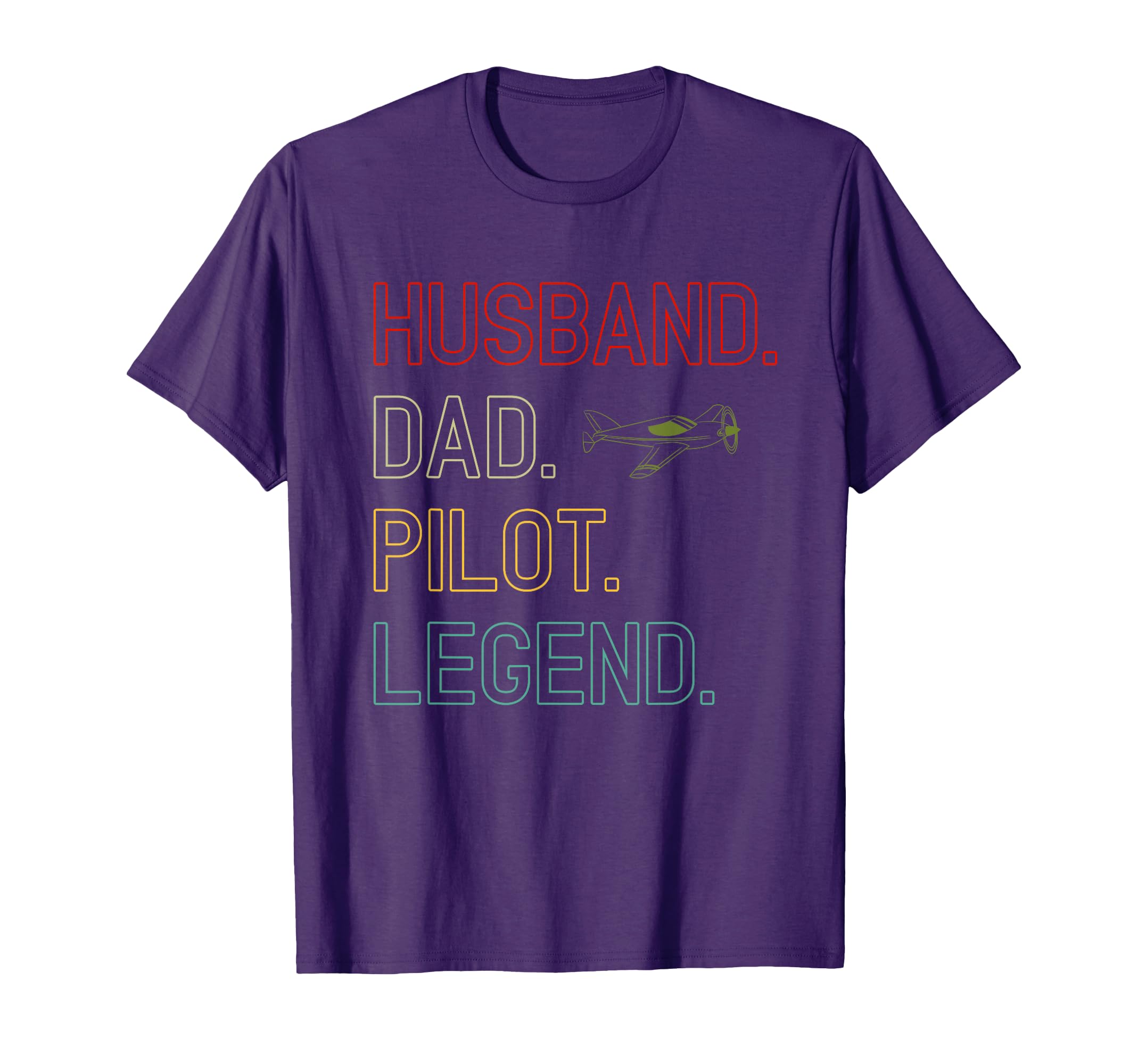 Husband Dad Pilot Legend Pilot Dad T-Shirt - Custom Art Print for Adults - T-Shirt, Sweatshirt, Hoodie