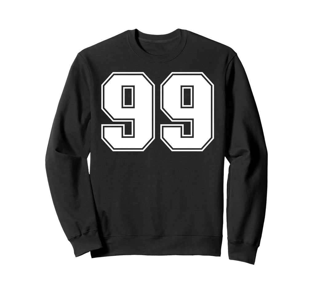 99 Number Ninety Nine Team Sports Sweatshirt - Custom Art Print for Adults - T-Shirt, Sweatshirt, Hoodie