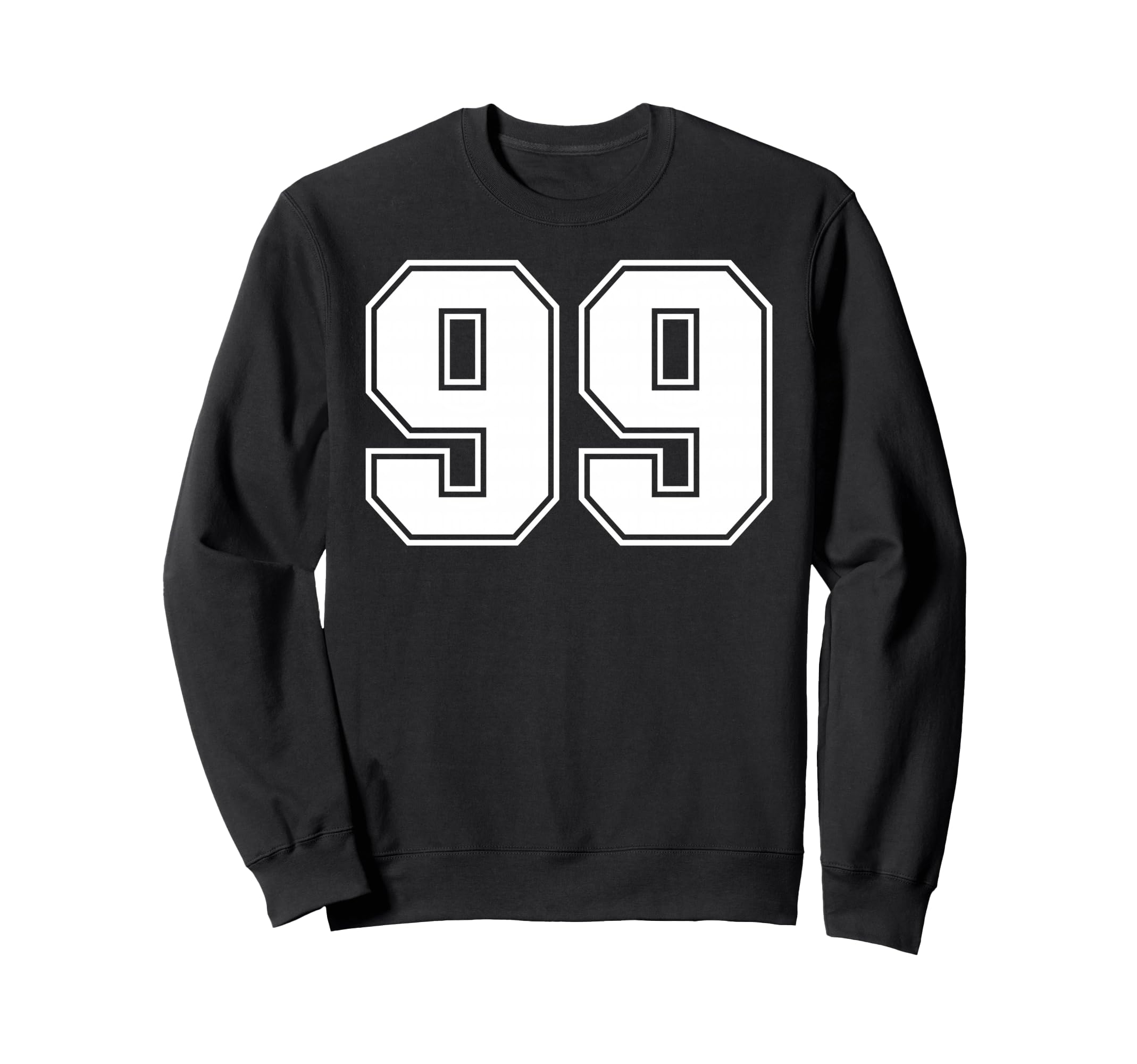 99 Number Ninety Nine Team Sports Sweatshirt - Custom Art Print for Adults - T-Shirt, Sweatshirt, Hoodie