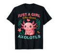 Loves Axolotls Colorful Flowers T-Shirt - Unique Graphic for Adults - T-Shirt, Sweatshirt, Hoodie