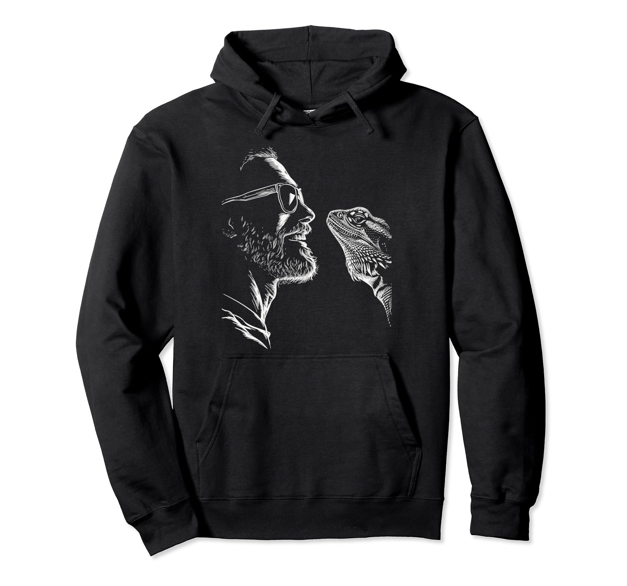 Bearded Dragon Dad Tiny Dinosaur Reptile Hoodie - Trendy Graphic Unisex - T-Shirt, Sweatshirt, Hoodie