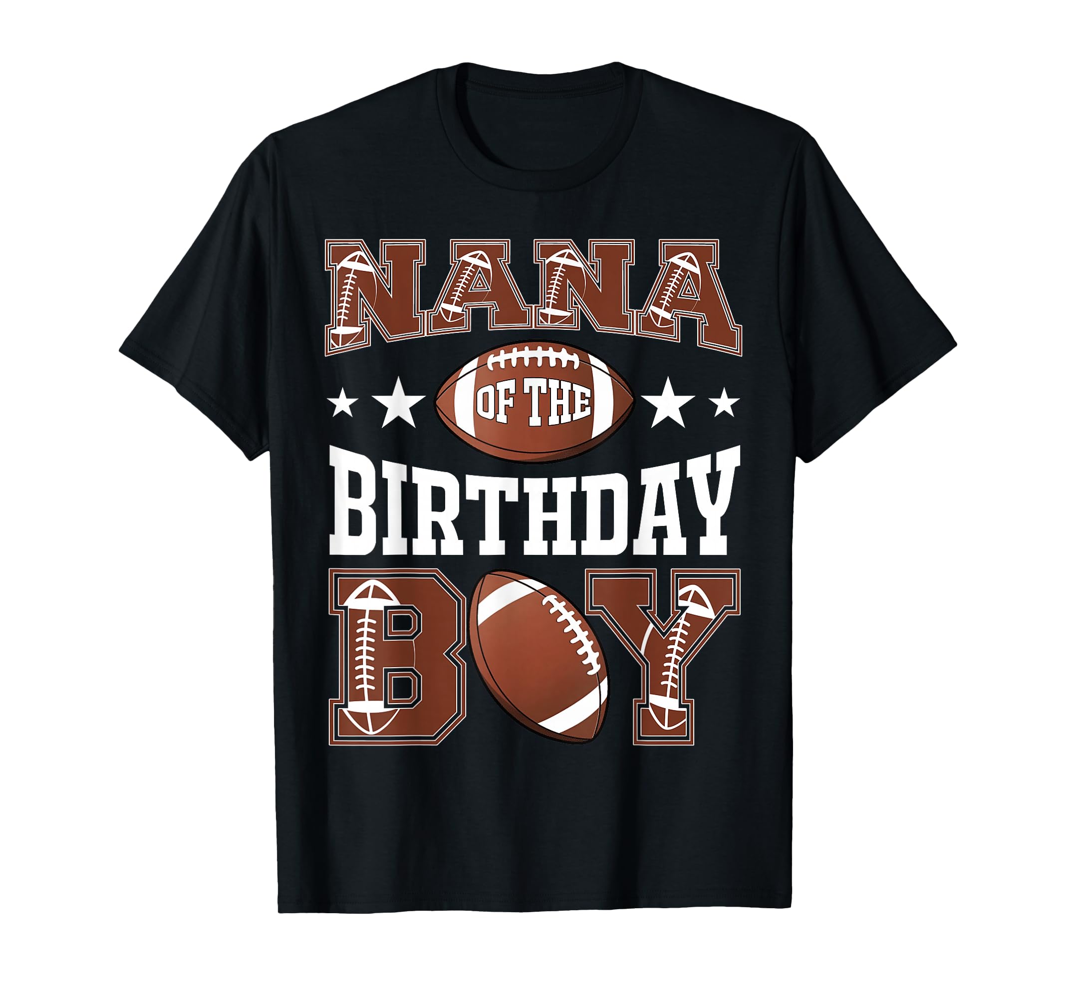 Nana Birthday Football Game Day T-Shirt - Minimalist Print Unisex - T-Shirt, Sweatshirt, Hoodie