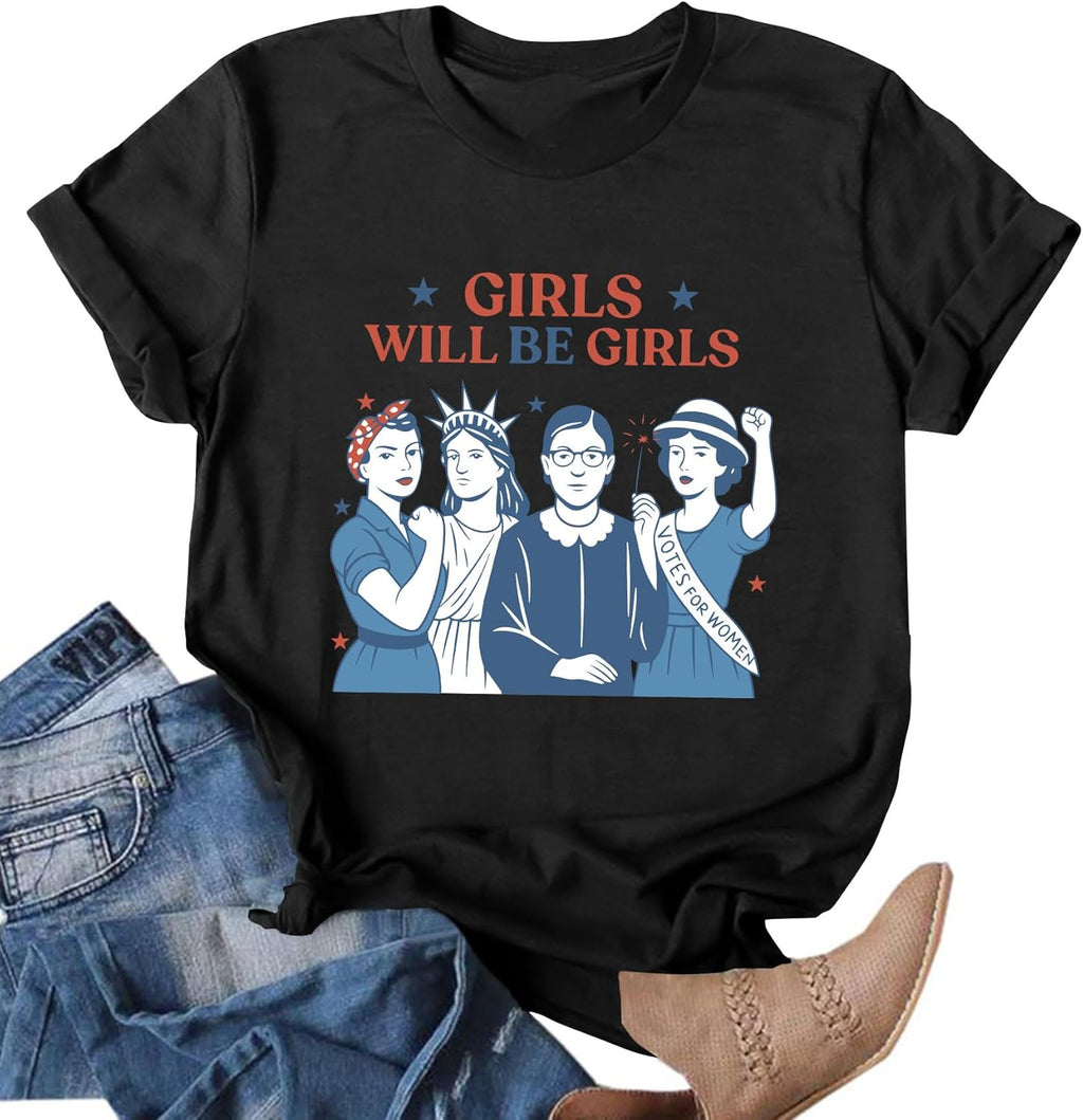 Feminist for Women RBG Graphic Patriotic 4th of July - Adult & Kids T-Shirts, Sweatshirts & Hoodies apparel design preview 1