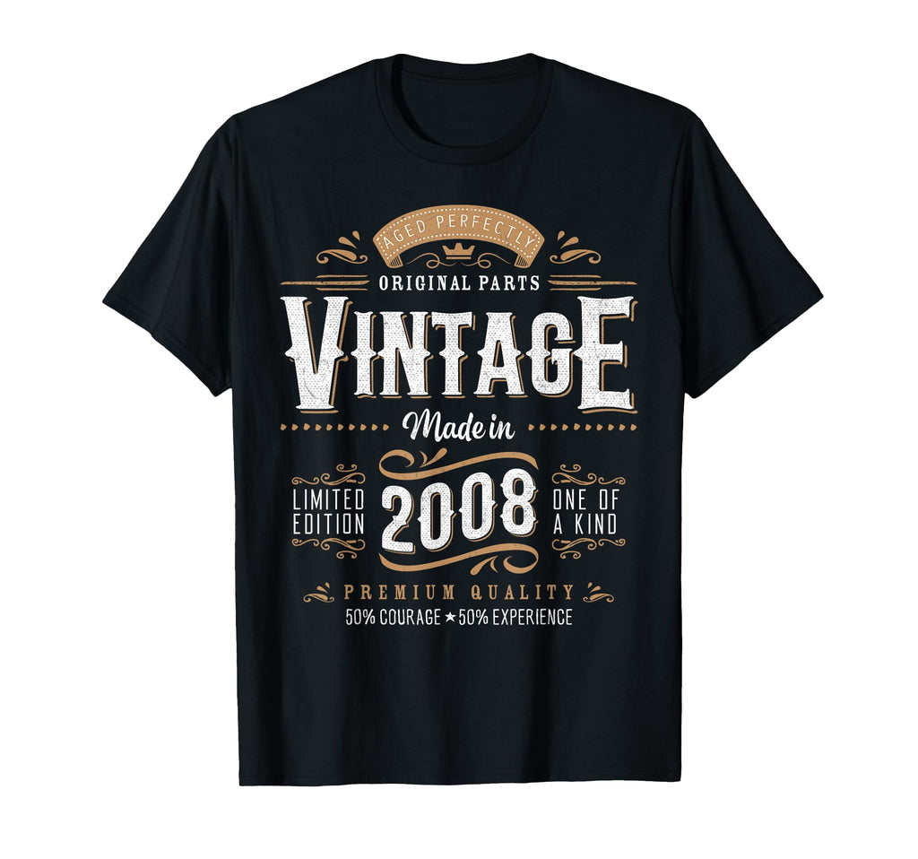2008 Label 18Th Birthday Gift 18 T-Shirt - Casual Everyday Wear Men Women - T-Shirt, Sweatshirt, Hoodie