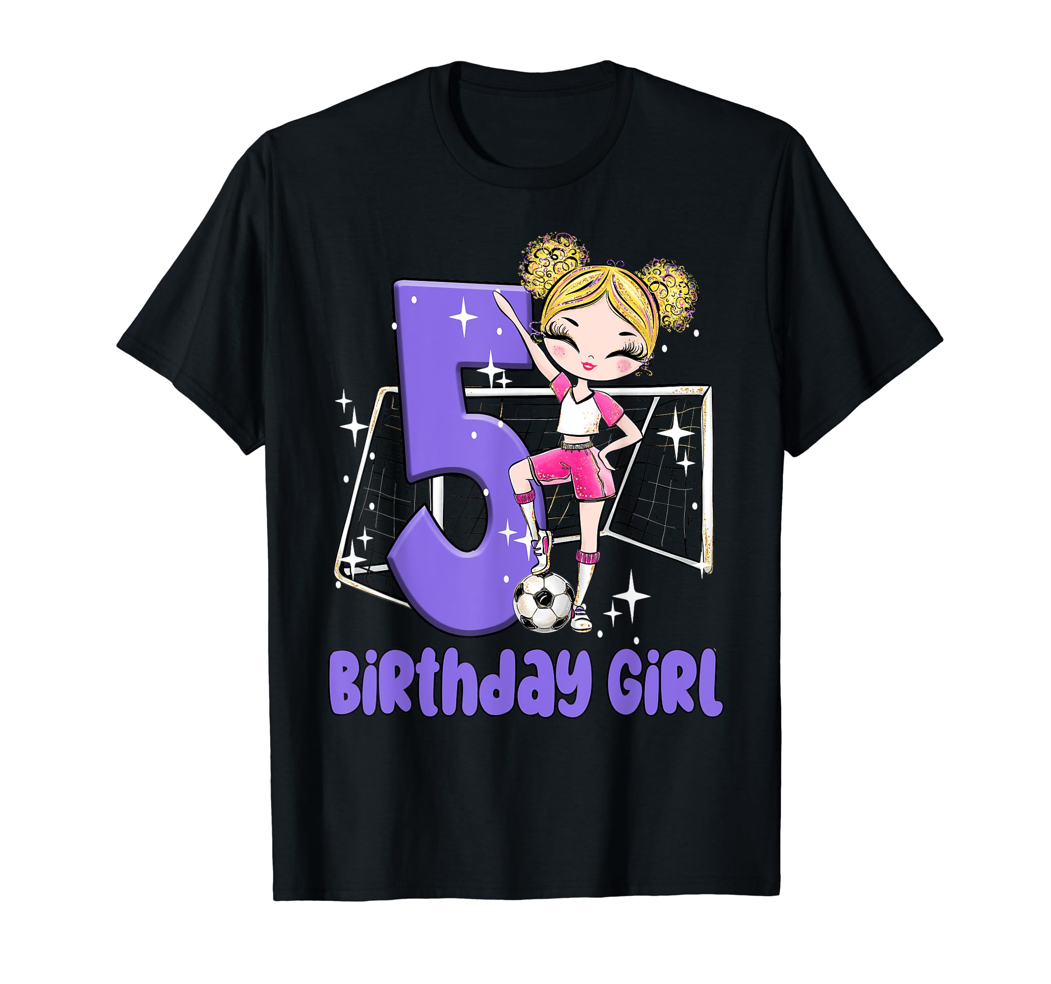 5Th Birthday Soccer Ball Net Party Five T-Shirt - Aesthetic Graphic Unisex - T-Shirt, Sweatshirt, Hoodie