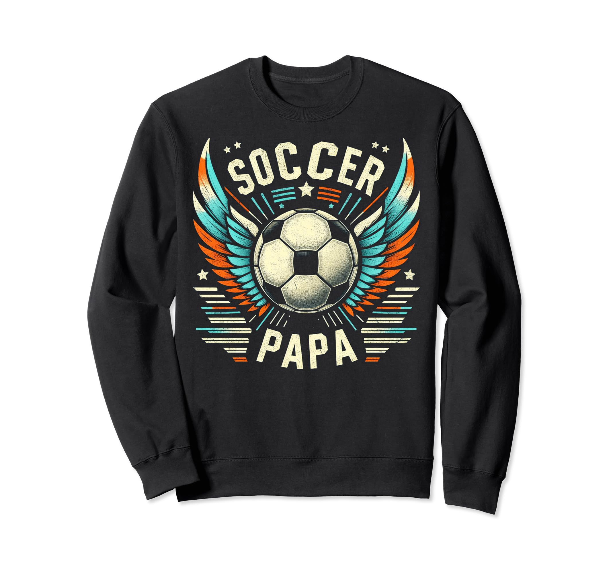Soccer Papa Family Matching Dad Sweatshirt - Minimalist Print Men Women - T-Shirt, Sweatshirt, Hoodie