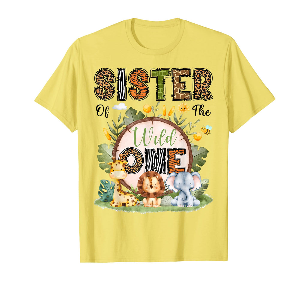 Sister Wild One 1St Birthday Safari T-Shirt - Graphic Print for Adults - T-Shirt, Sweatshirt, Hoodie